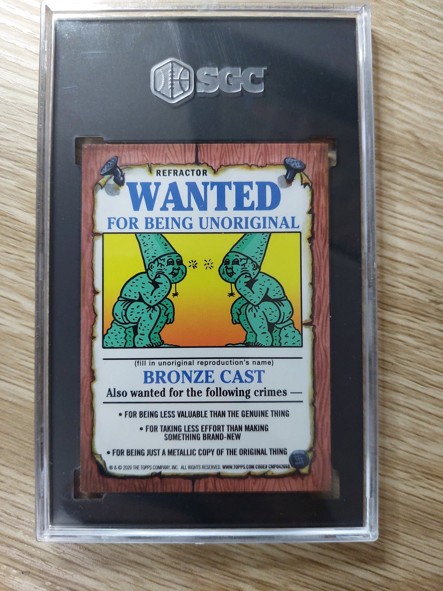 2020 Topps Garbage Pail Kids Chrome AN3A Motor Ned Refractor SGC 9