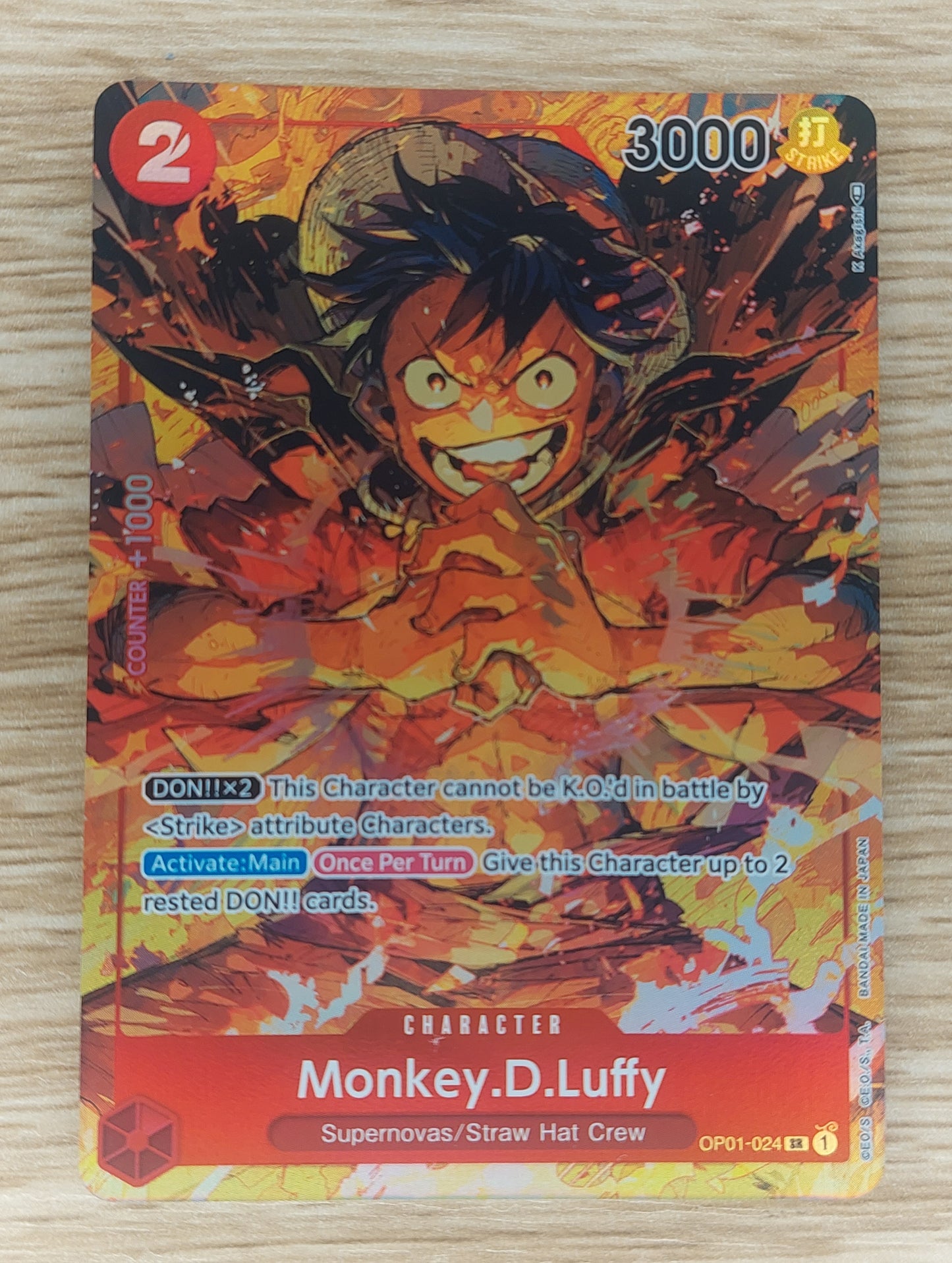 One Piece MONKEY.D.LUFFY OP01-024 -Alt Art