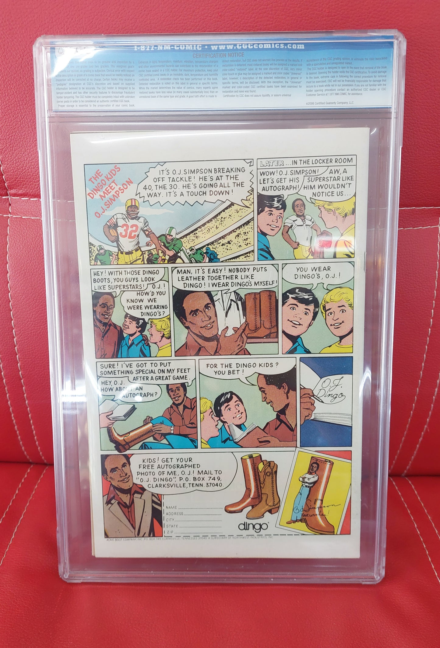 DC COMICS The Unknown Soldier #246 12/80 off white pages CGC 9.6