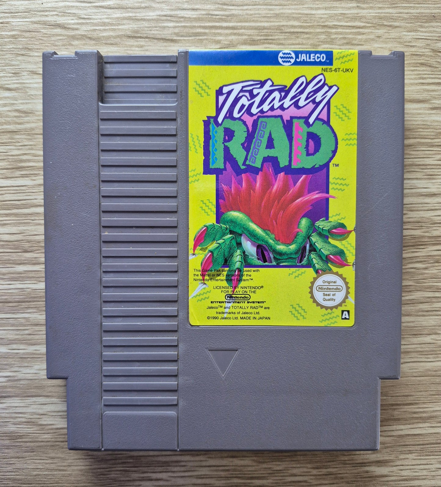 1991 Nintendo NES Totally Rad Cart (UKV-PAL) Tested and Cleaned