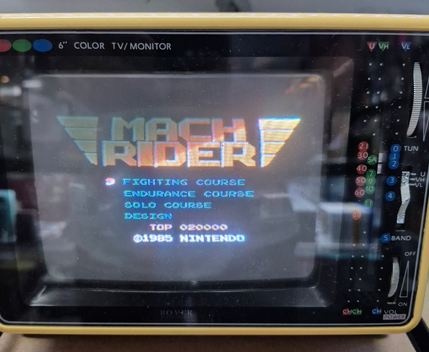 1987 Nintendo NES Mach Rider Complete in Box Tested,in Clear Protector