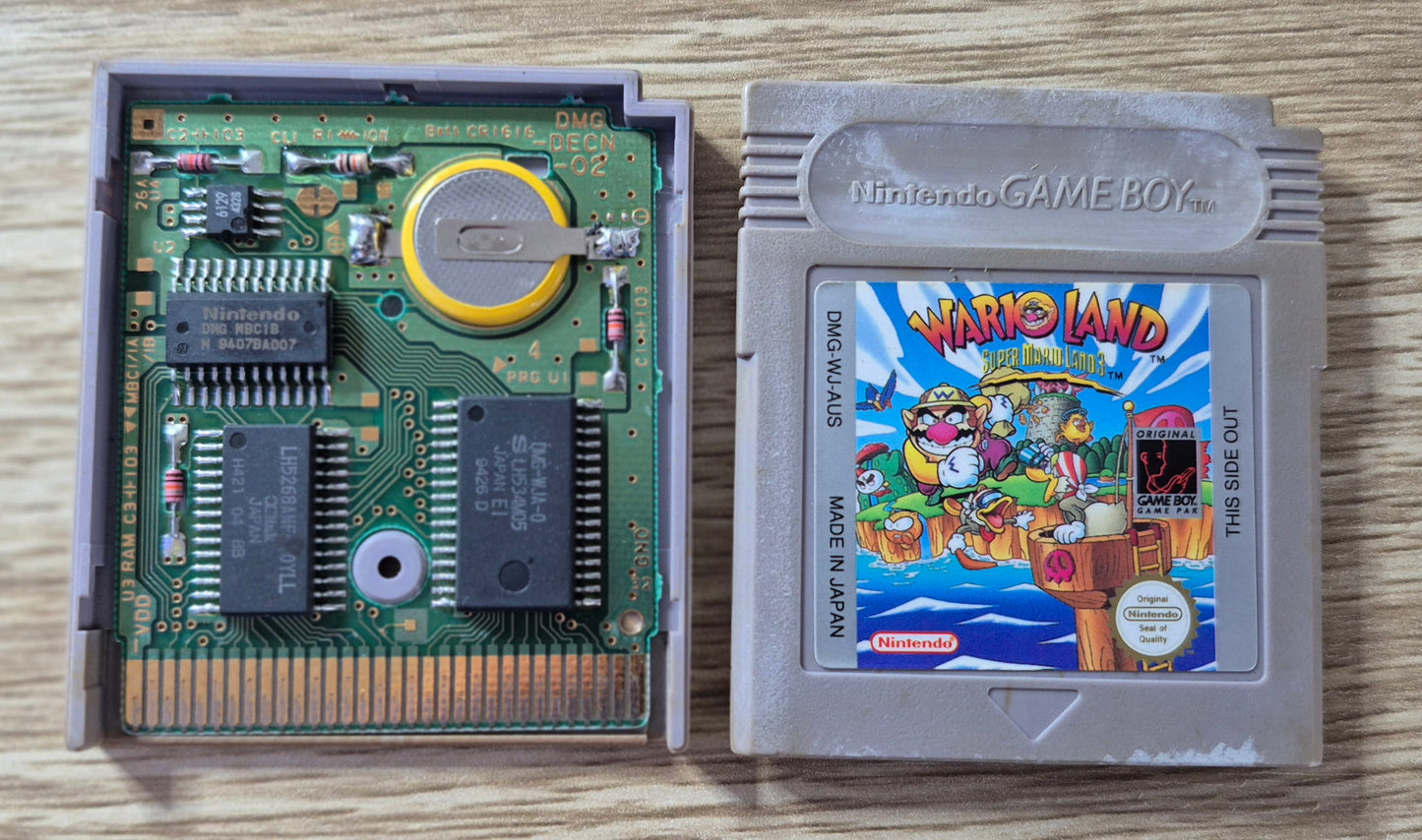 Nintendo Gameboy Wario Land Super Mario Land 3 AUS PAL NEW Save Battery Tested