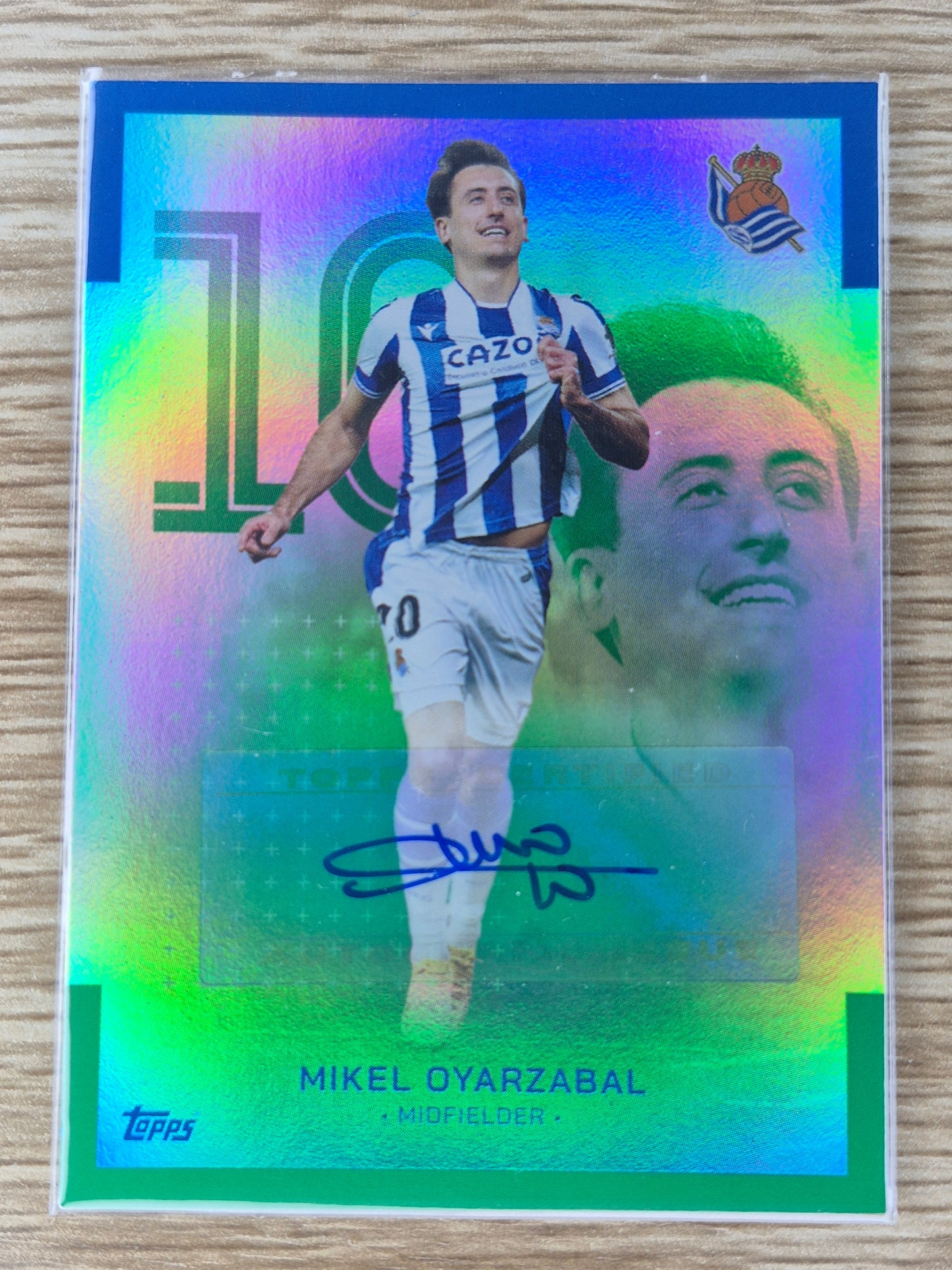 2022-23 Real Sociedad Team Set Mikel Oyarzabal Auto Green 33/50
