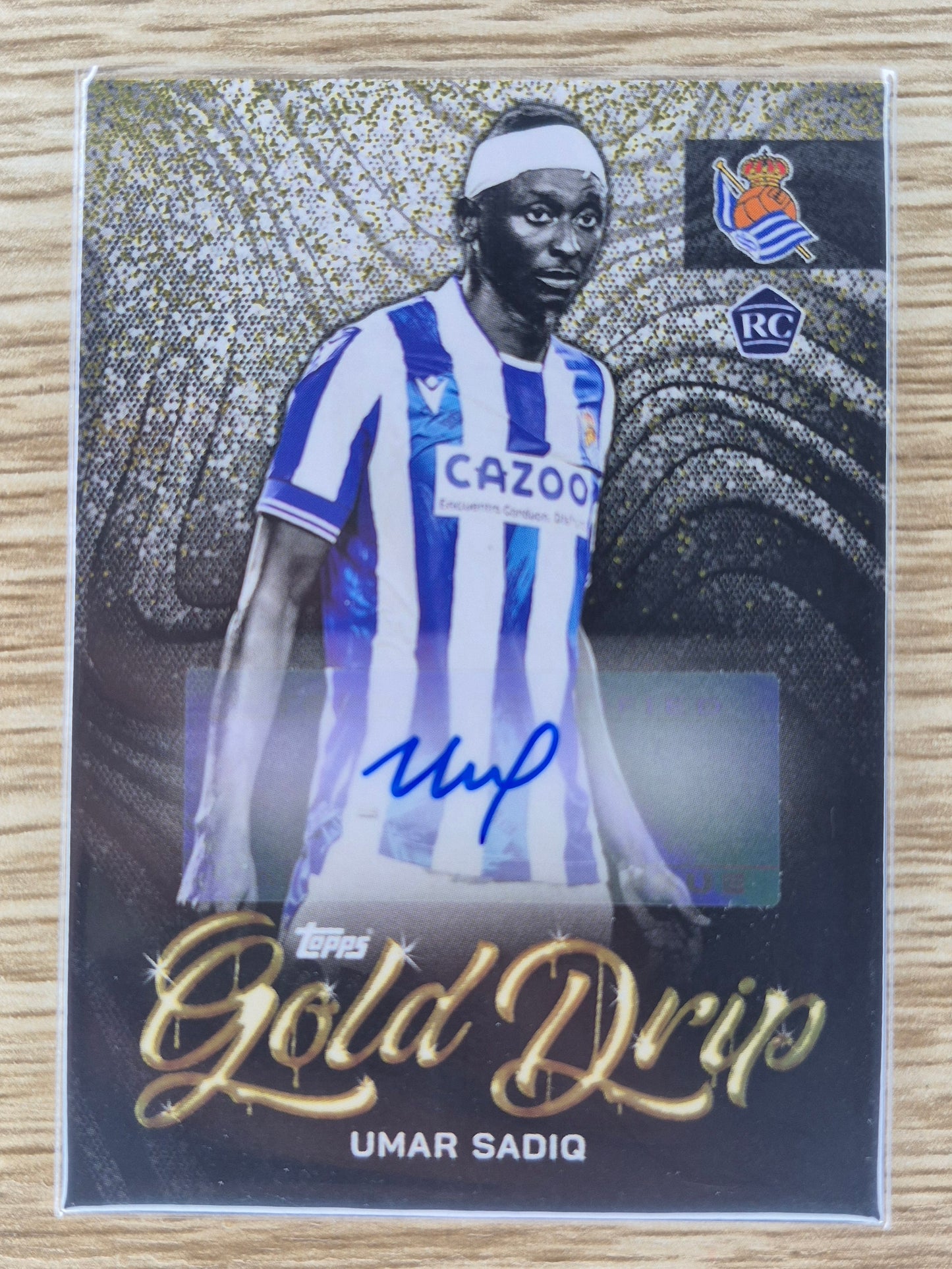 2022-23 Real Sociedad Team Set Umar Sadiq Gold Drip Auto GD-US
