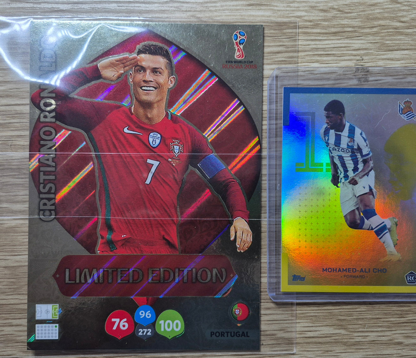 Fifa World Cup Russia 2018 Gold Christiano Ronaldo Giant Limited Edition Card