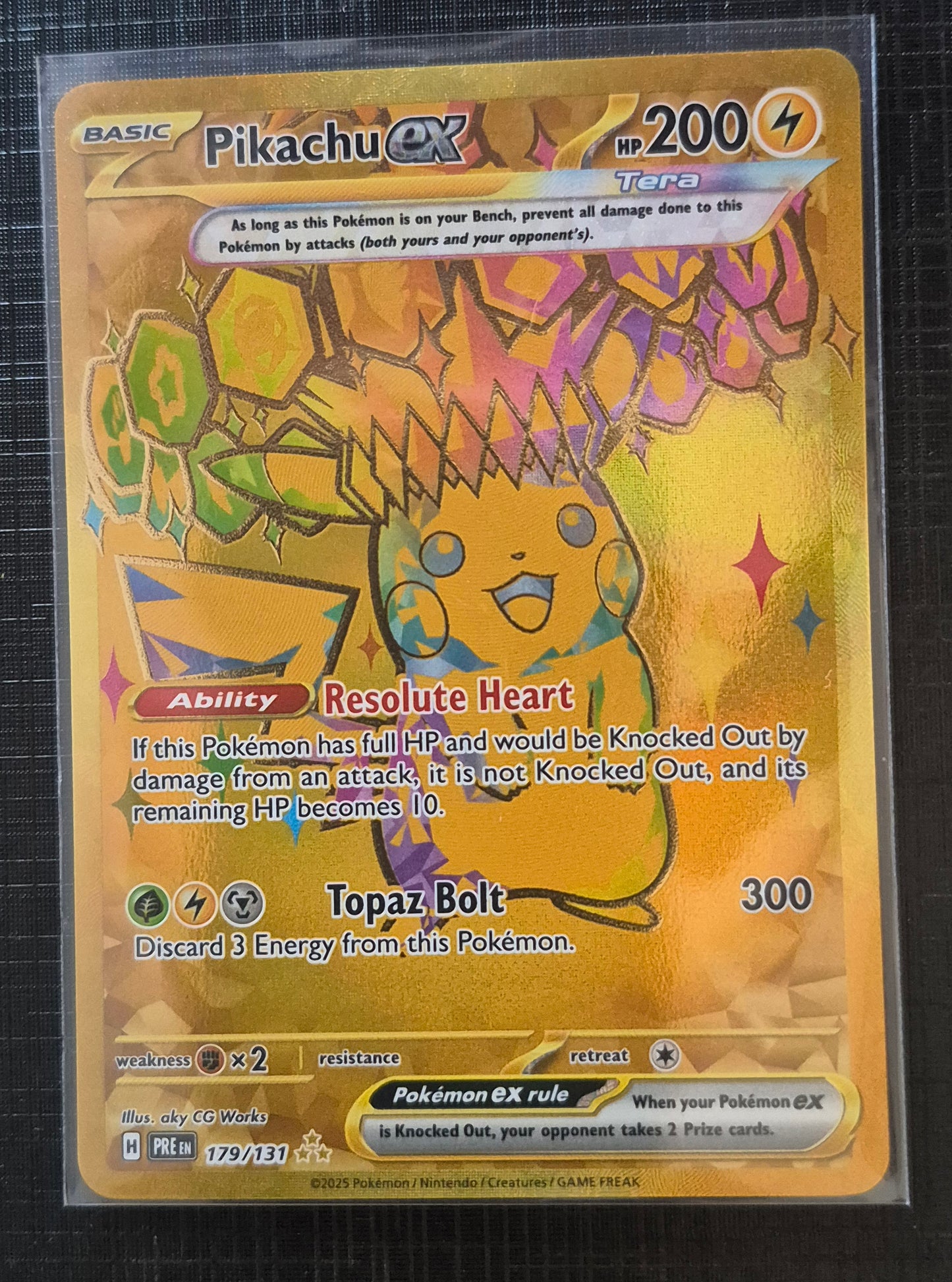 Pokemon TCG - Prismatic Evolutions - Pikachu ex - 179/131 Gold