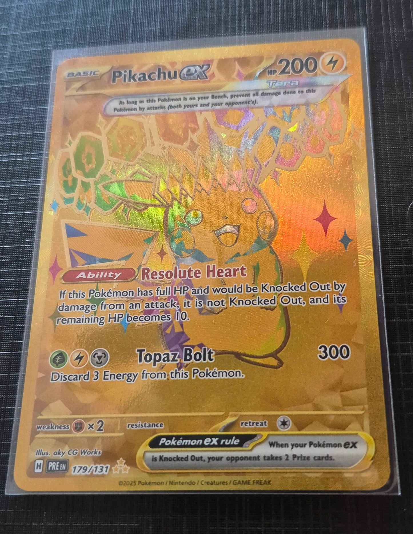 Pokemon TCG - Prismatic Evolutions - Pikachu ex - 179/131 Gold