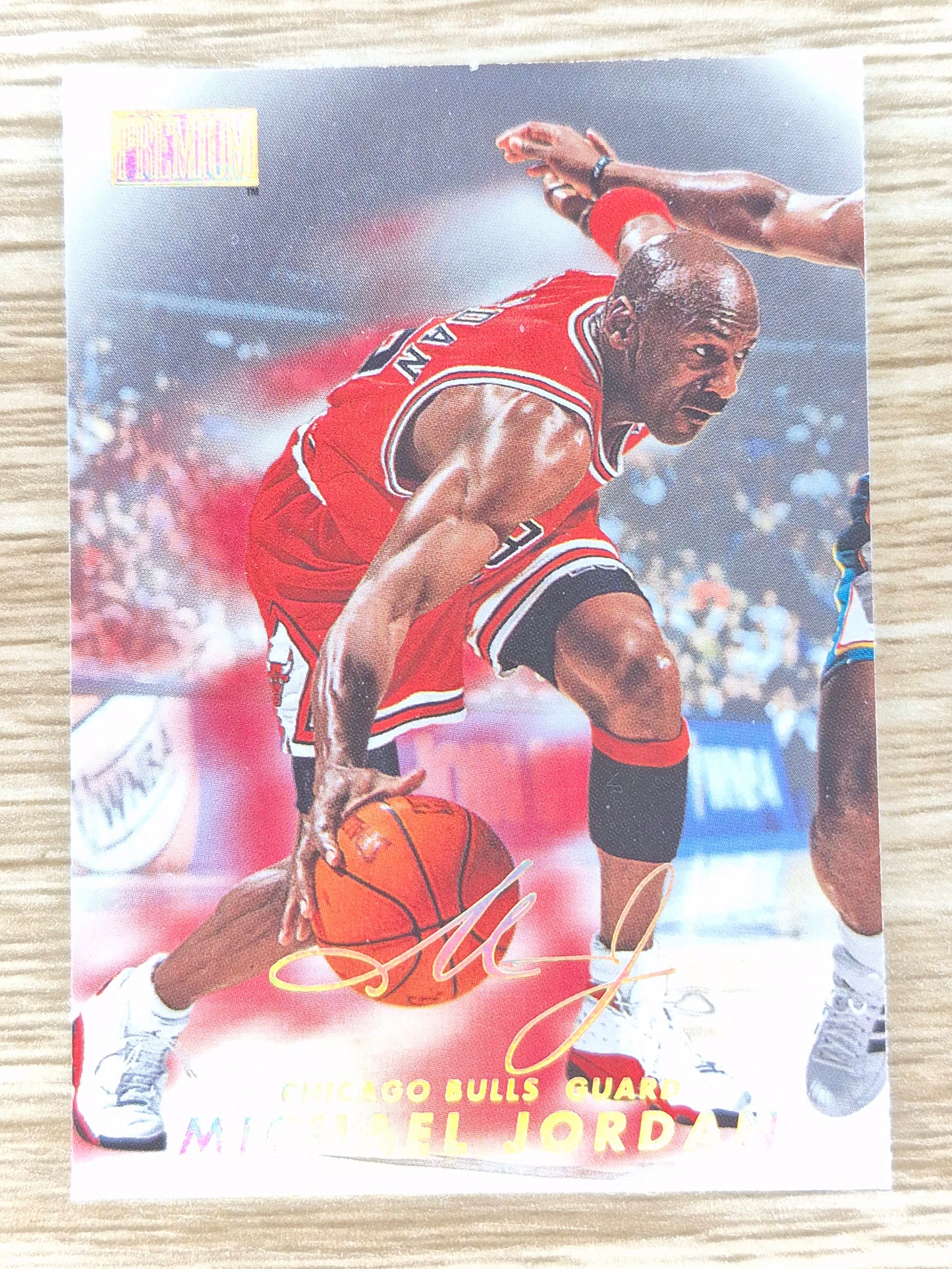 1998 Skybox Premium #23 Michael Jordan Gold Signature