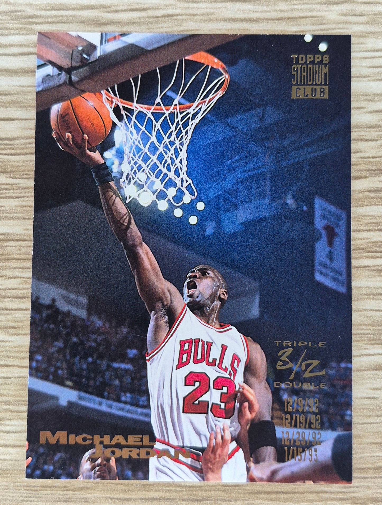 1993-94 Topps Stadium Club Michael Jordan Triple Double #1