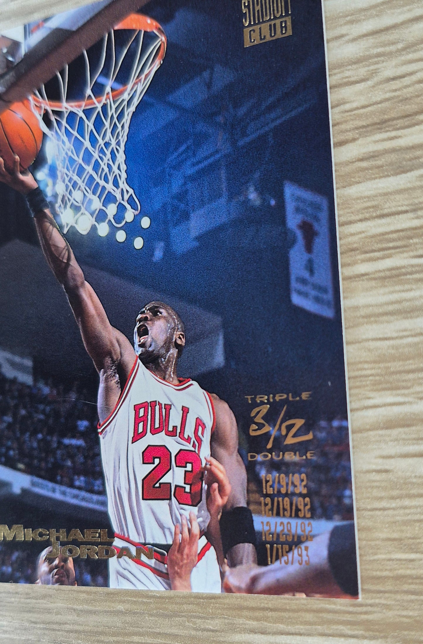 1993-94 Topps Stadium Club Michael Jordan Triple Double #1