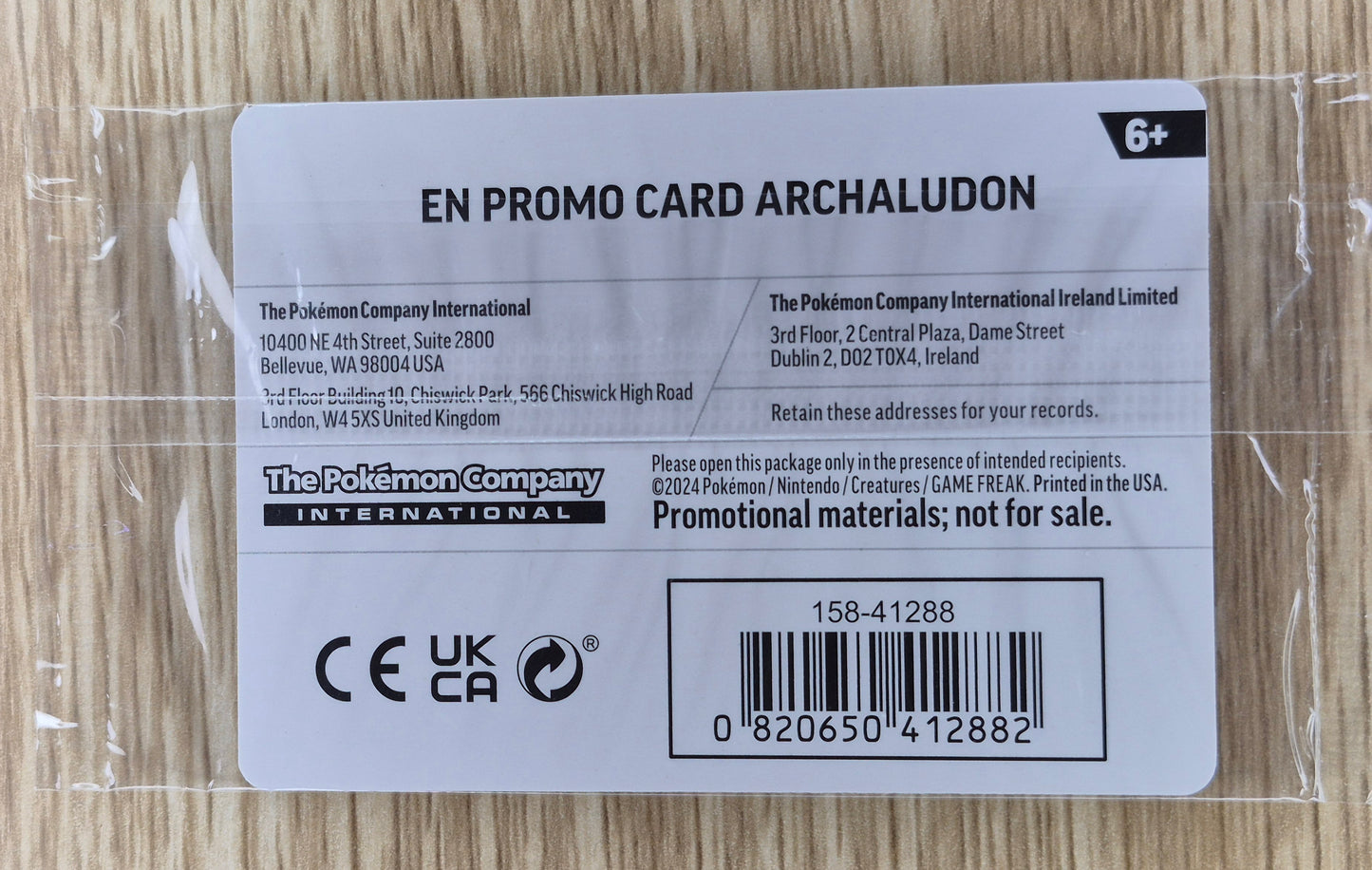 Archaludon - 107/142 - Reverse Holo EB Games Stamp - SEALED Promo - Pokemon Card