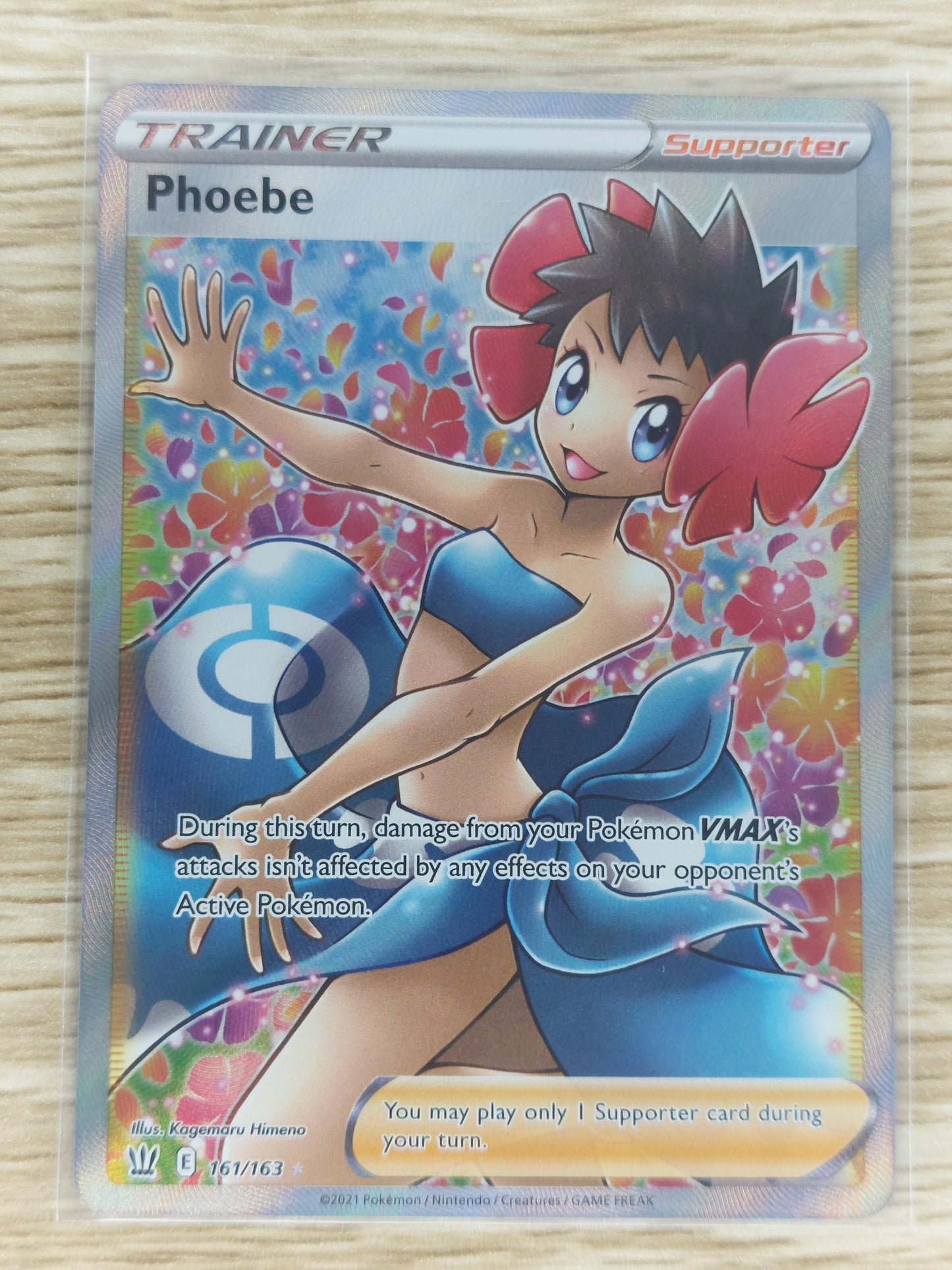Pokemon 2021 Phoebe Full Art Trainer Battle Styles 161/163