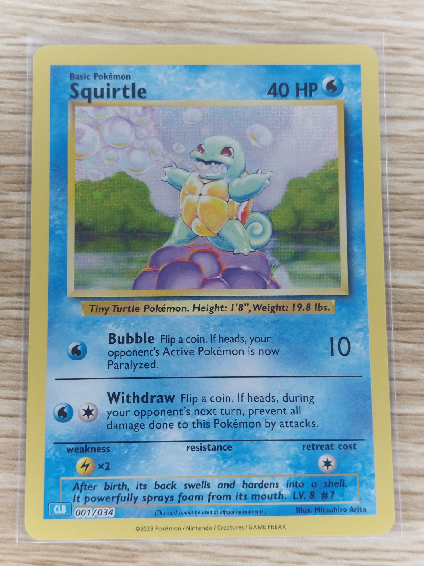 Pokemon 2023 Squirtle Classic Collection CLC 001/034