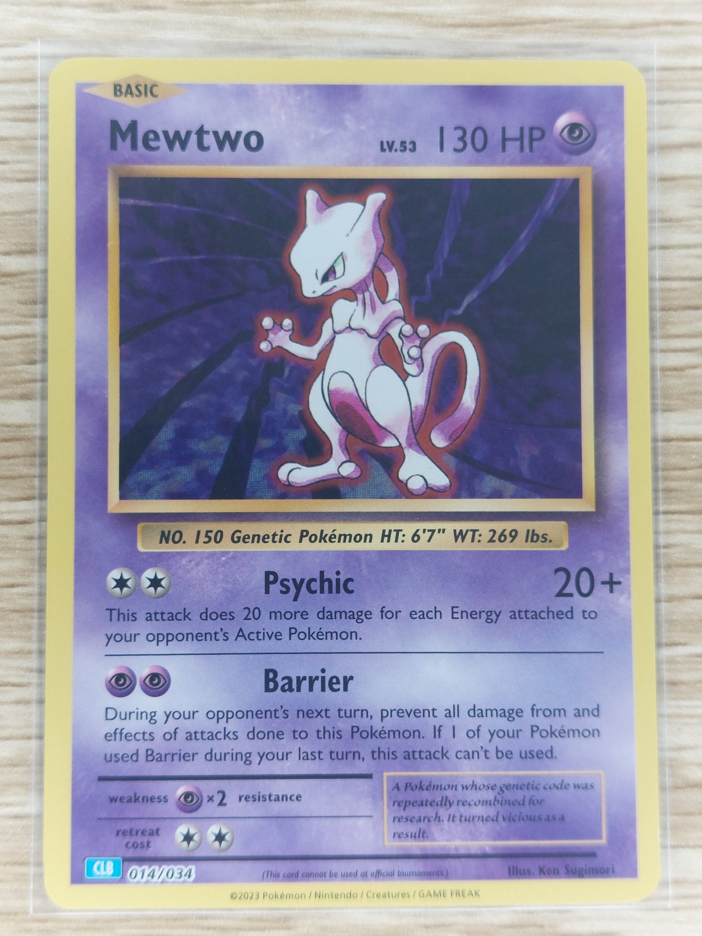 Pokemon 2023 Mewtwo Classic Collection CLC 014/034
