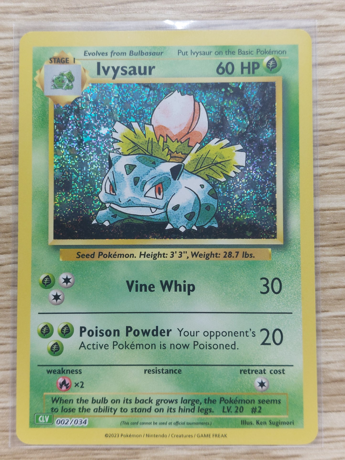 Pokemon 2023 Ivysaur Classic Collection CLC 002/034