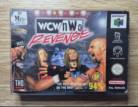 WCW NWO Revenge Nintendo N64 PAL Version Boxed With Insert & Manual
