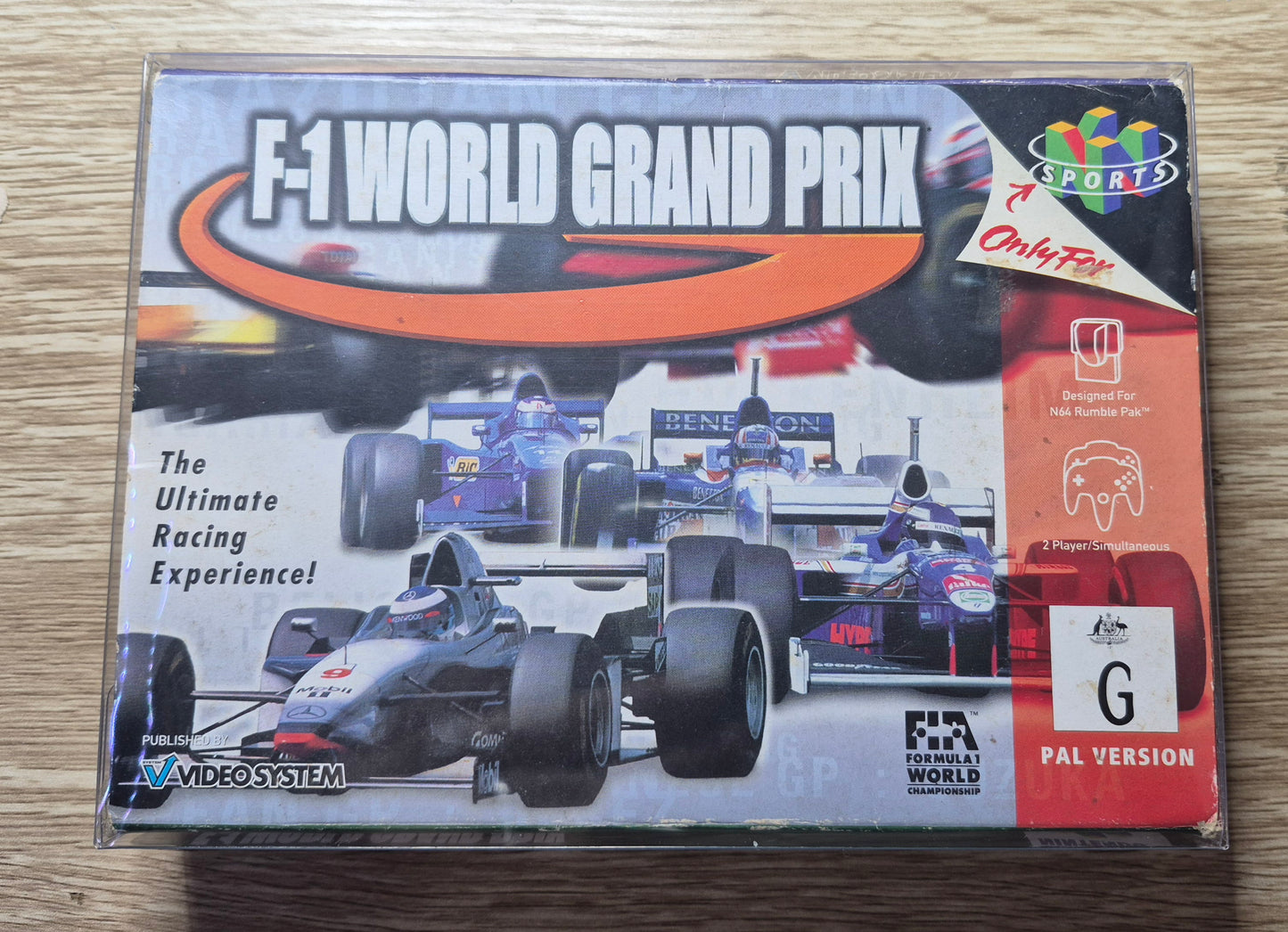 F-1 World Grand Prix Nintendo 64 N64 PAL Box And Manual(no insert)