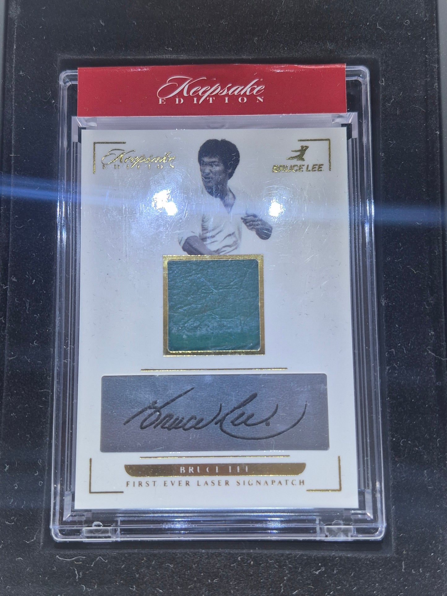 2024 Keepsake Edition Red Label Bruce Lee Signapatch Relic 47/99 in Presentation Box