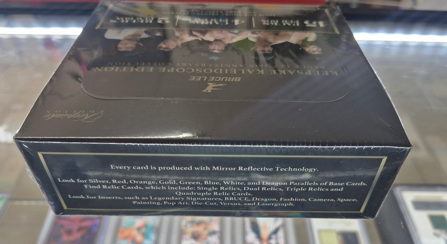 Keepsake Kaleidoscope Edition Bruce Lee Collection 50th Anniversary Hobby Box - 2 Relics,2 numbered per box