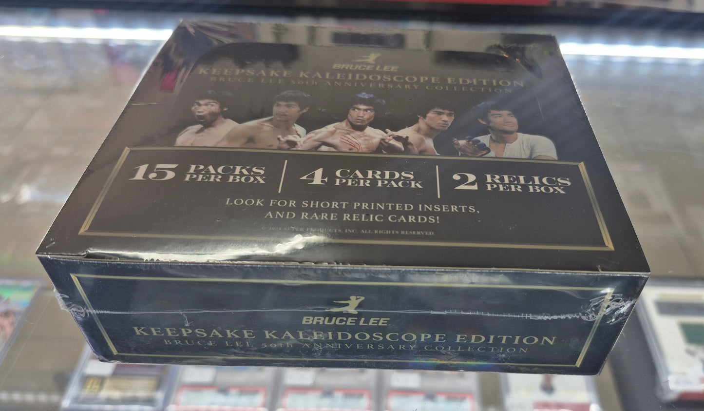 Keepsake Kaleidoscope Edition Bruce Lee Collection 50th Anniversary Hobby Box - 2 Relics,2 numbered per box