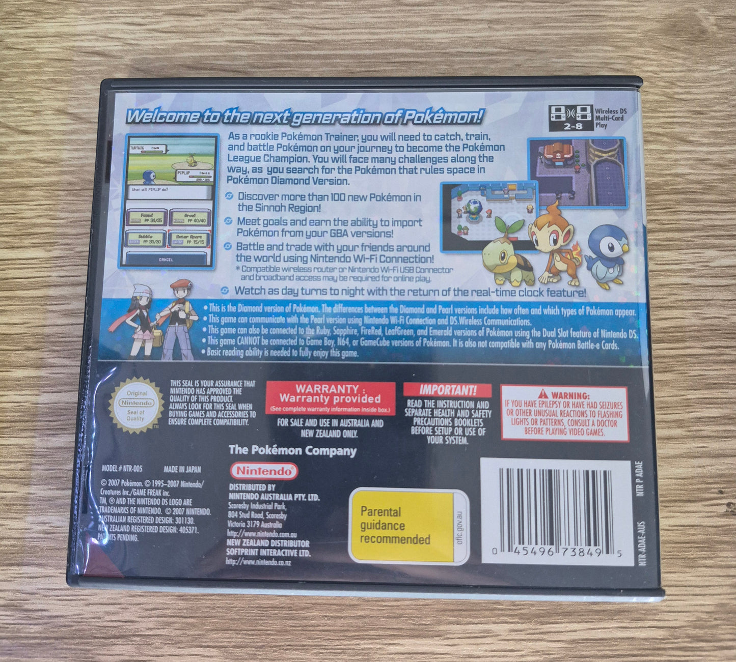 Nintendo Pokémon 2007 Diamond Version Nintendo DS AUS PAL Complete in Box