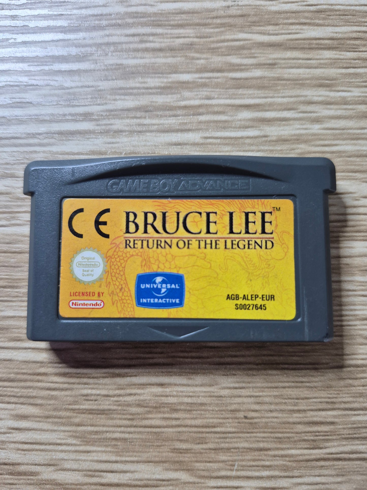 Nintendo Gameboy Advance SP Bruce Lee Return of the Legend Cart Tested
