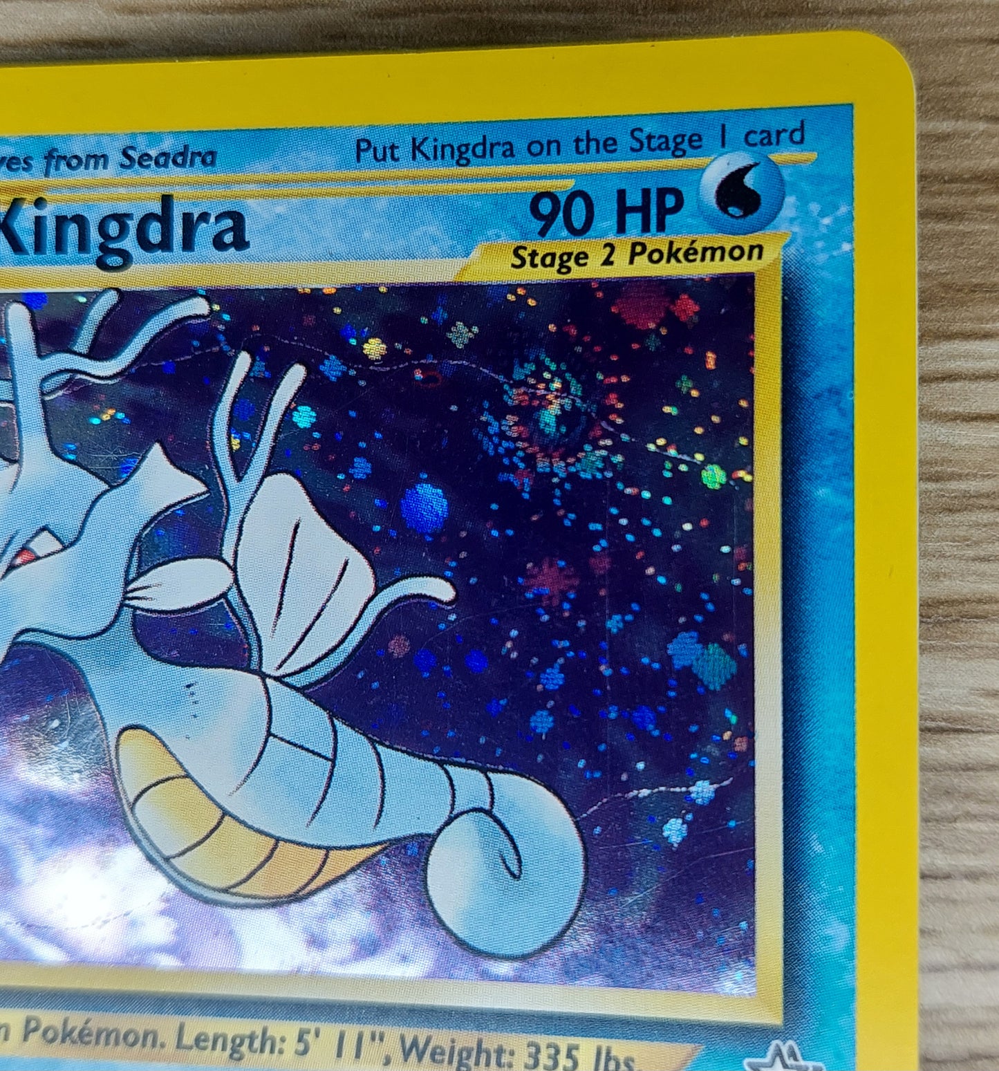 Pokemon 2000 Kingdra Holo Rare With Swirl Neo Genesis 8/111