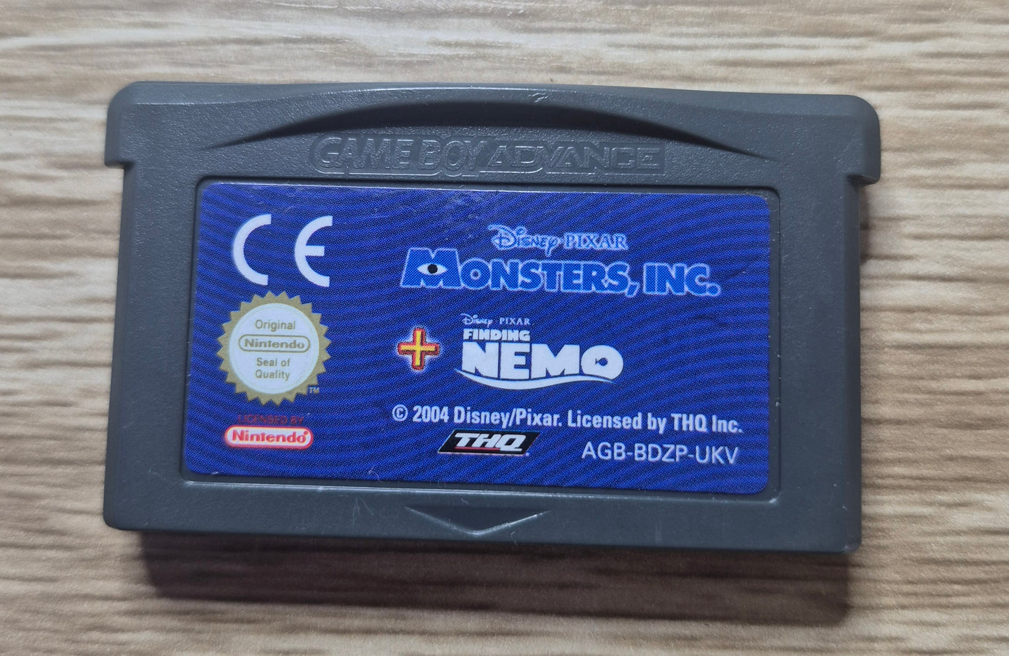 Nintendo Gameboy Advance Monsters Inc/Finding Nemo UKV Cart Tested