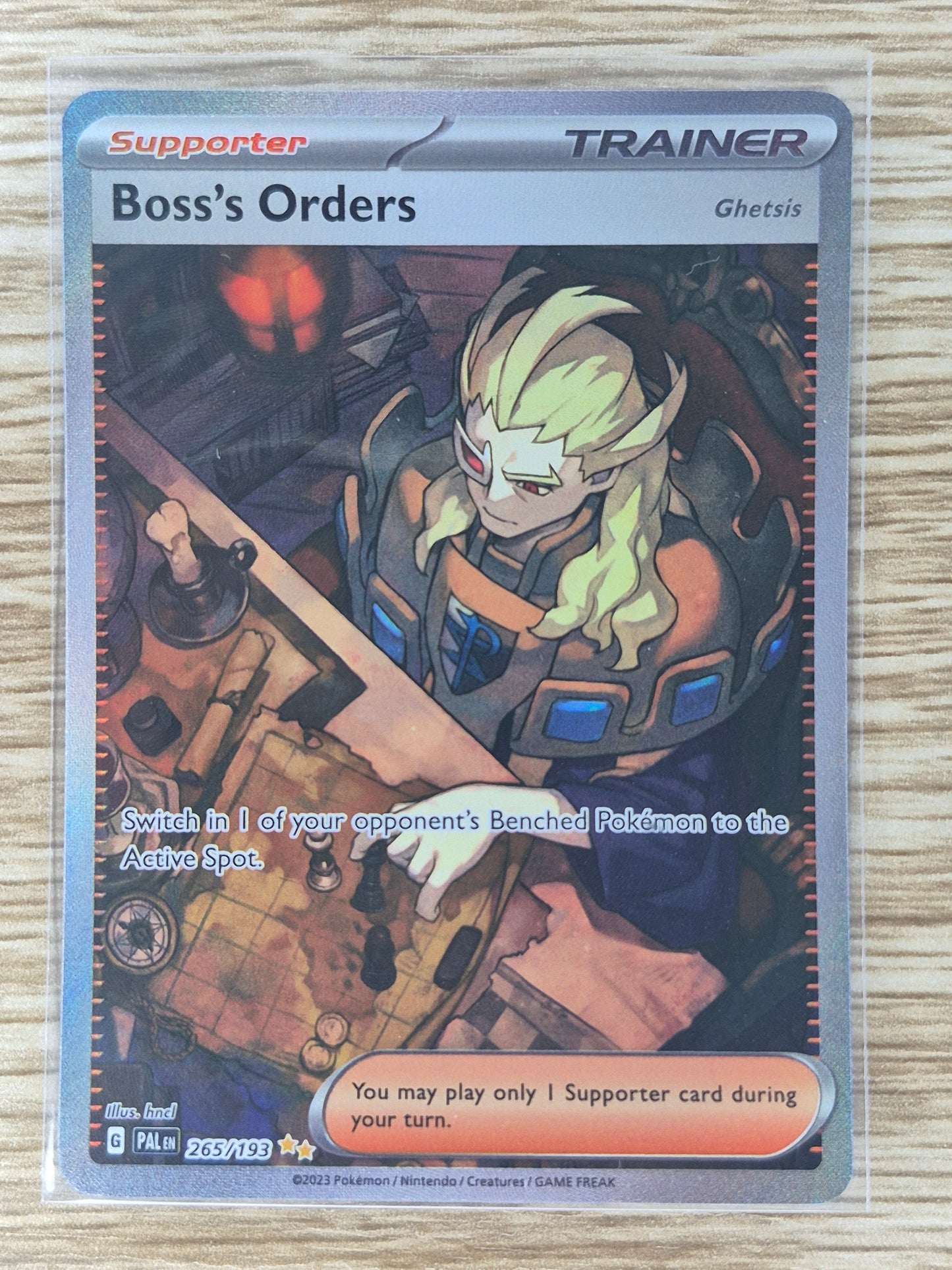 2023 Pokémon Paldea Evolved 265/193 Boss's Orders