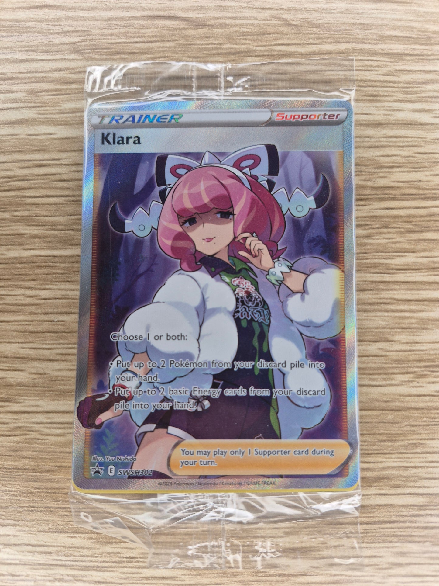 Pokémon TCG - SWSH302 Klara Full Art SWSH Black Star Promo - SEALED