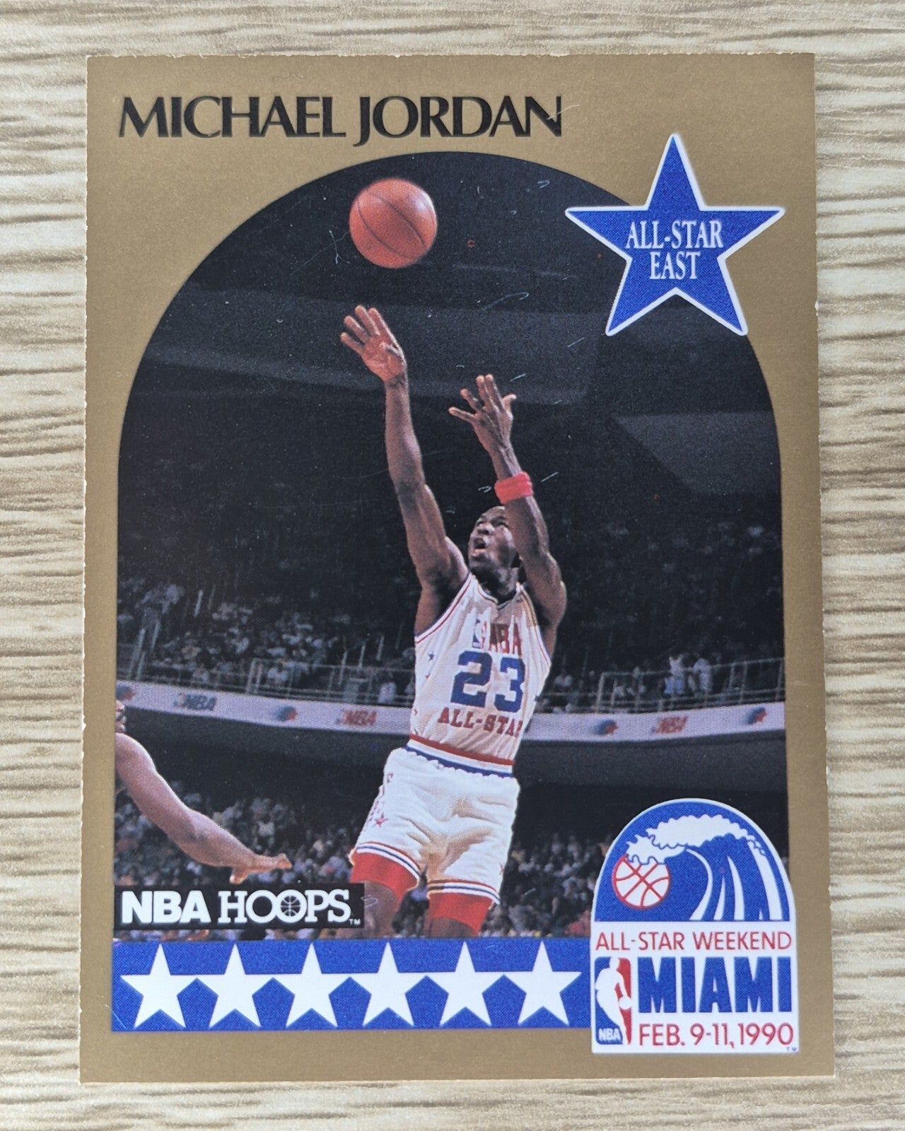 1990-91 NBA Hoops Michael Jordan All-Star East #5 Chicago Bulls Free Post