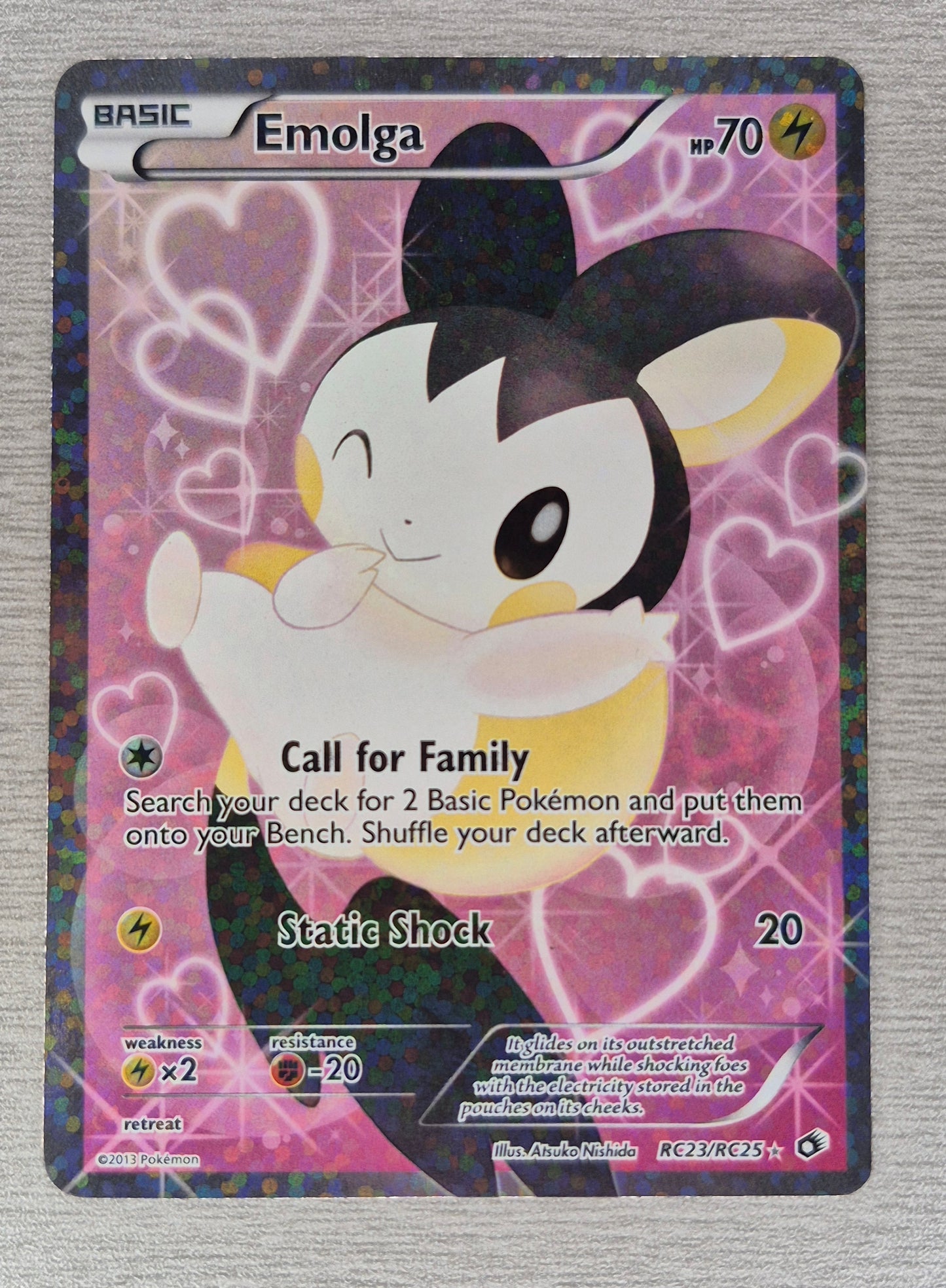 Pokemon TCG - Emolga RC23/RC25 Legendary Treasures LP