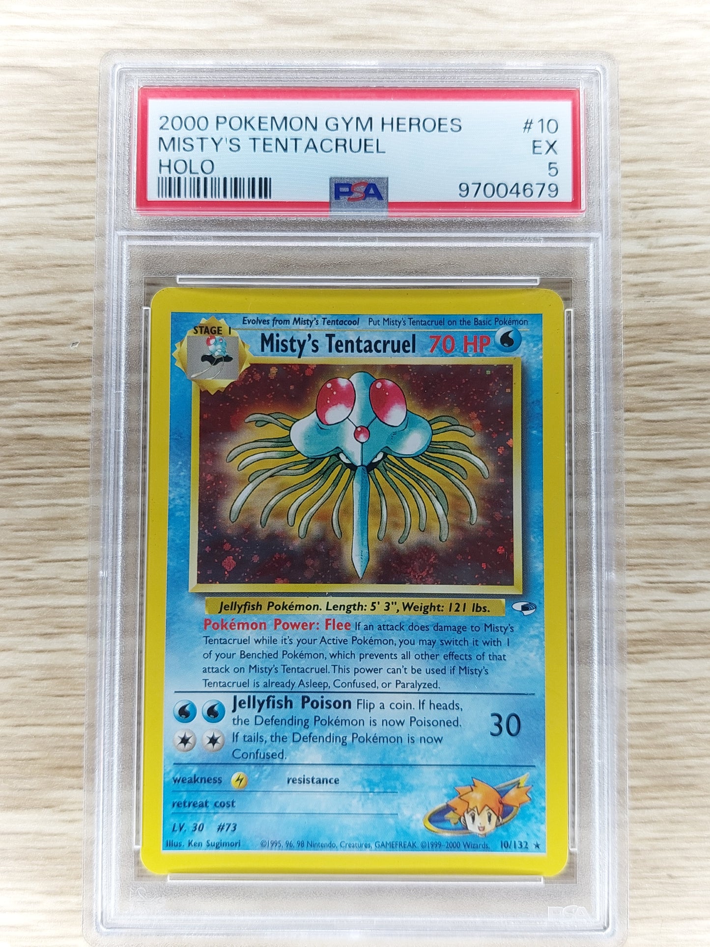 Pokemon 2000 Misty's Tentacruel Holo Rare 10/132
