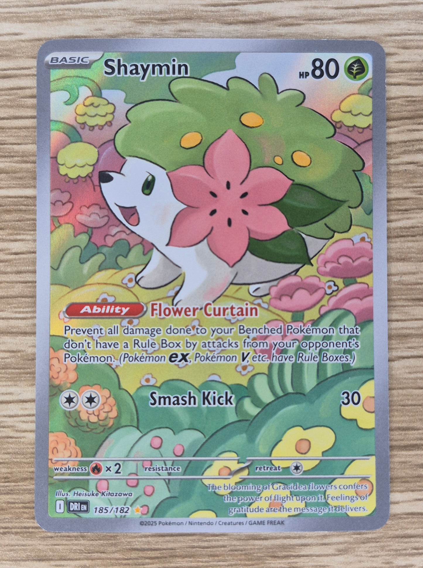 Shaymin 185/182 - Illustration Rare Destined Rivals - Pokemon