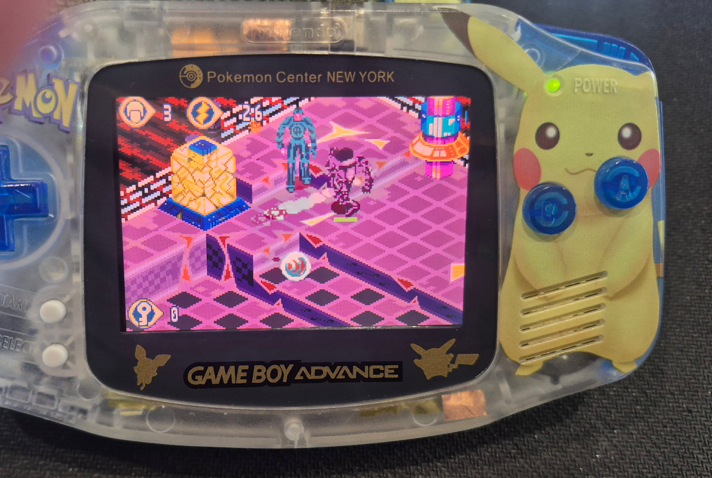 Nintendo Gameboy Advance AGB-001 Brand new Shell and backlit screen (Pokémon Pikachu)