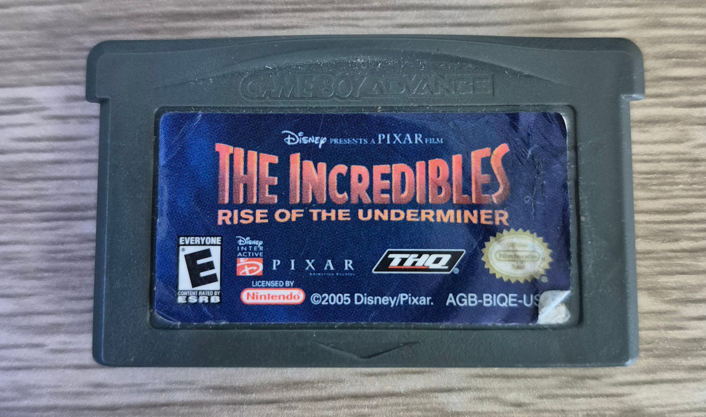 Nintendo Gameboy Advance The Incredibles Rise of the Underminer Tested US Cart
