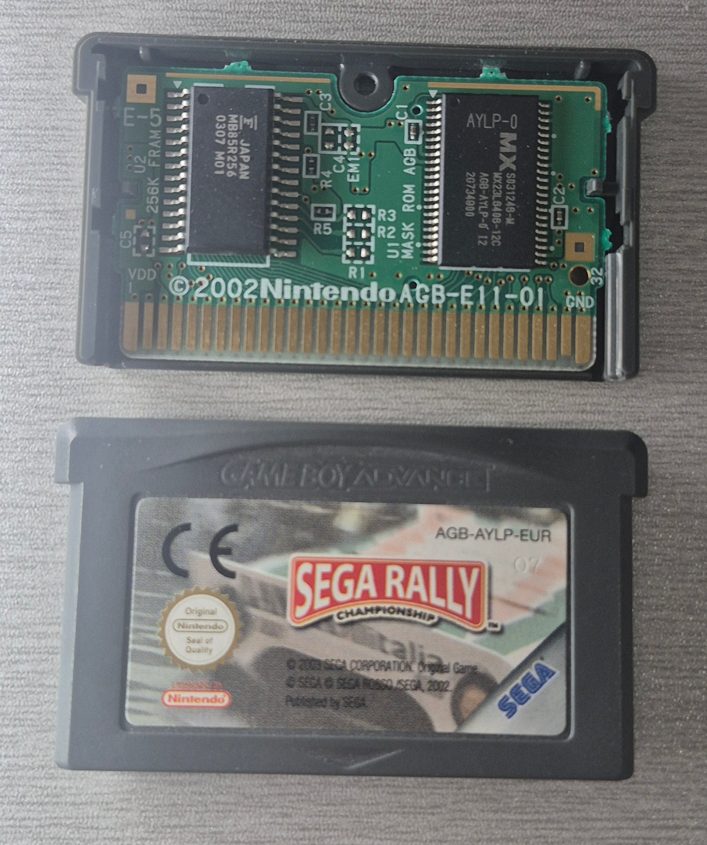 2002 C.I.B Sega Rally Championship Gameboy Advance Licensed by Nintendo