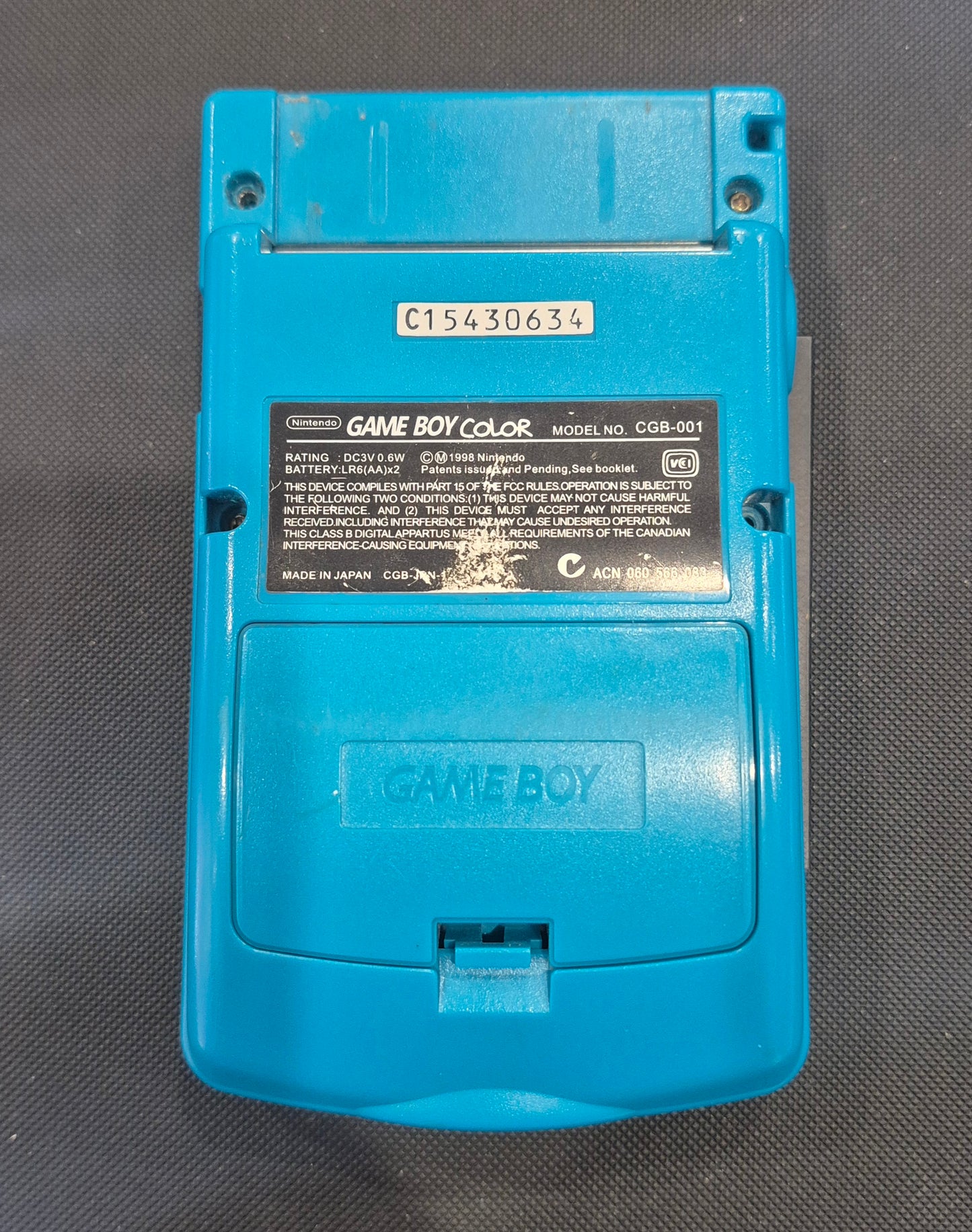 Nintendo Gameboy Color Console NEW Backlit Screen in Original Blue Case. Tested
