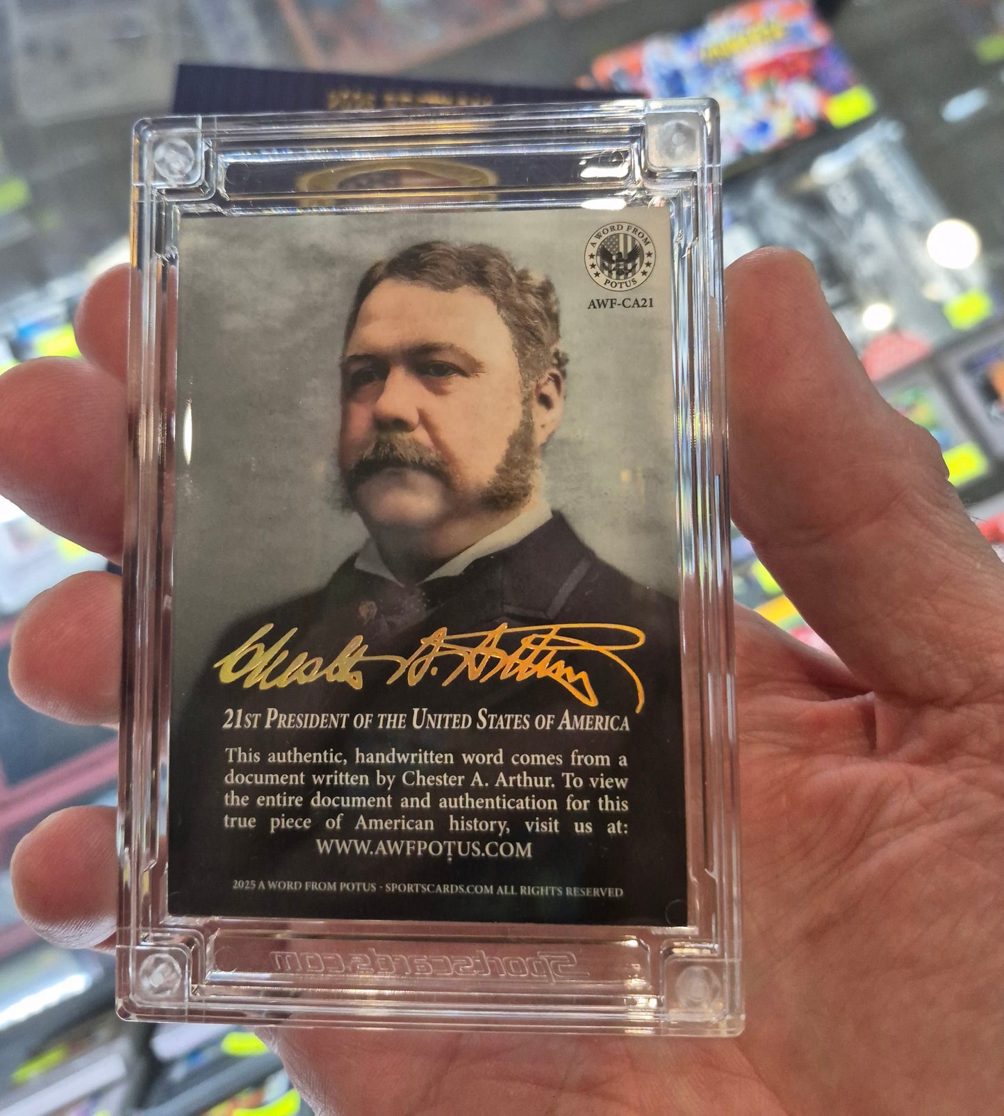 2025 Edition A word from the president 21st Chester A. Arthur AWF-CA21 Boxed