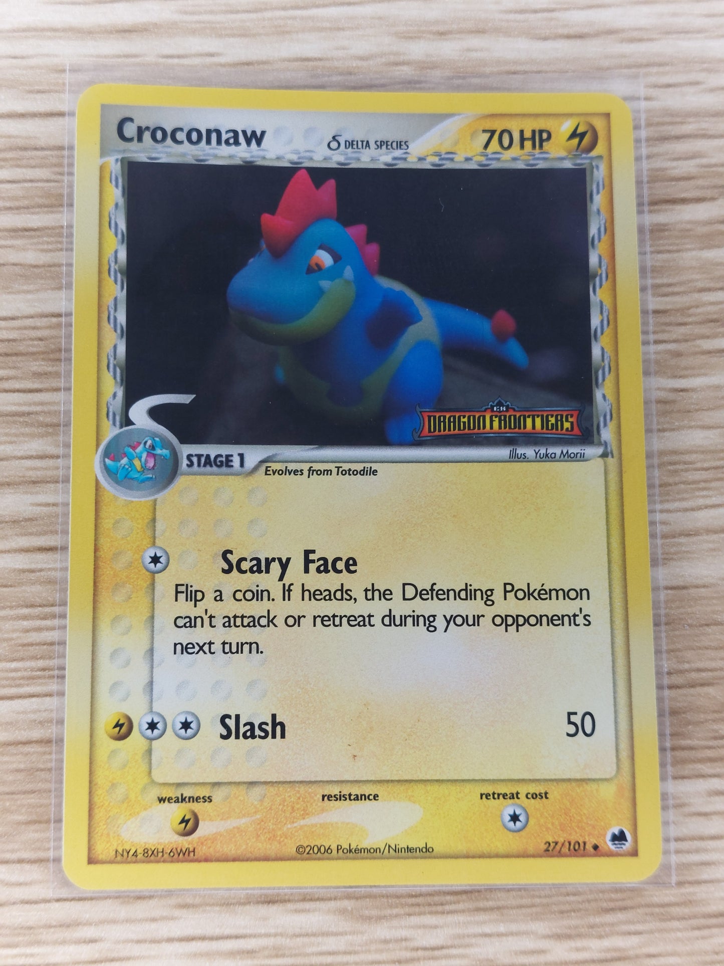 Pokemon 2006 Croconaw Reverse Holo Dragon Frontiers 27/101