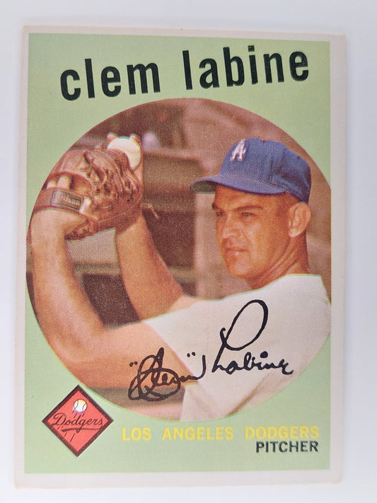 1959 Topps Clem Labine #403 Los Angeles Dodgers Good Condition