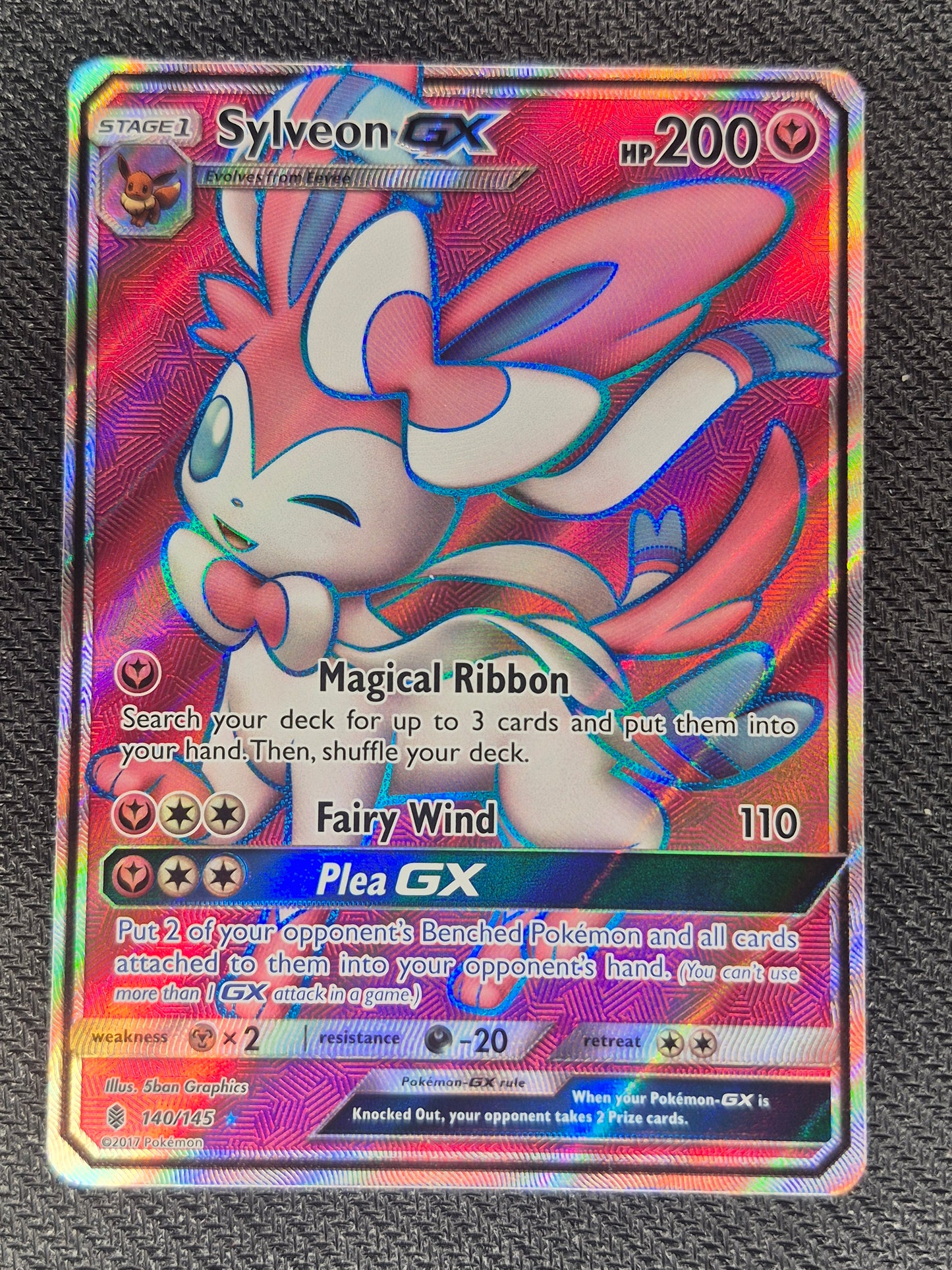 Sylveon GX 140/145 - Pokemon Sun & Moon Guardians Rising Full Art NM