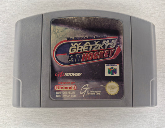 Wayne gretzky's 3D hockey , nintendo 64 N64 (cartridge only) VGC , PAL Tested