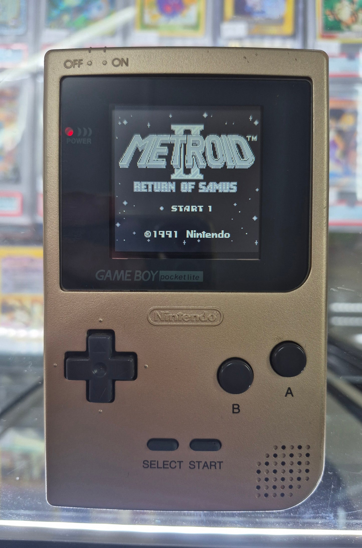 Nintendo Gameboy Pocket MGB-001 Console Gold HandHeld System Complete In Box(New Backlit Screen)