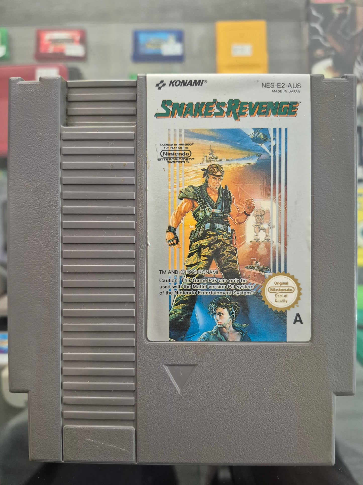 Nintendo NES Konami Snake's Revenge Tested AUS PAL CART