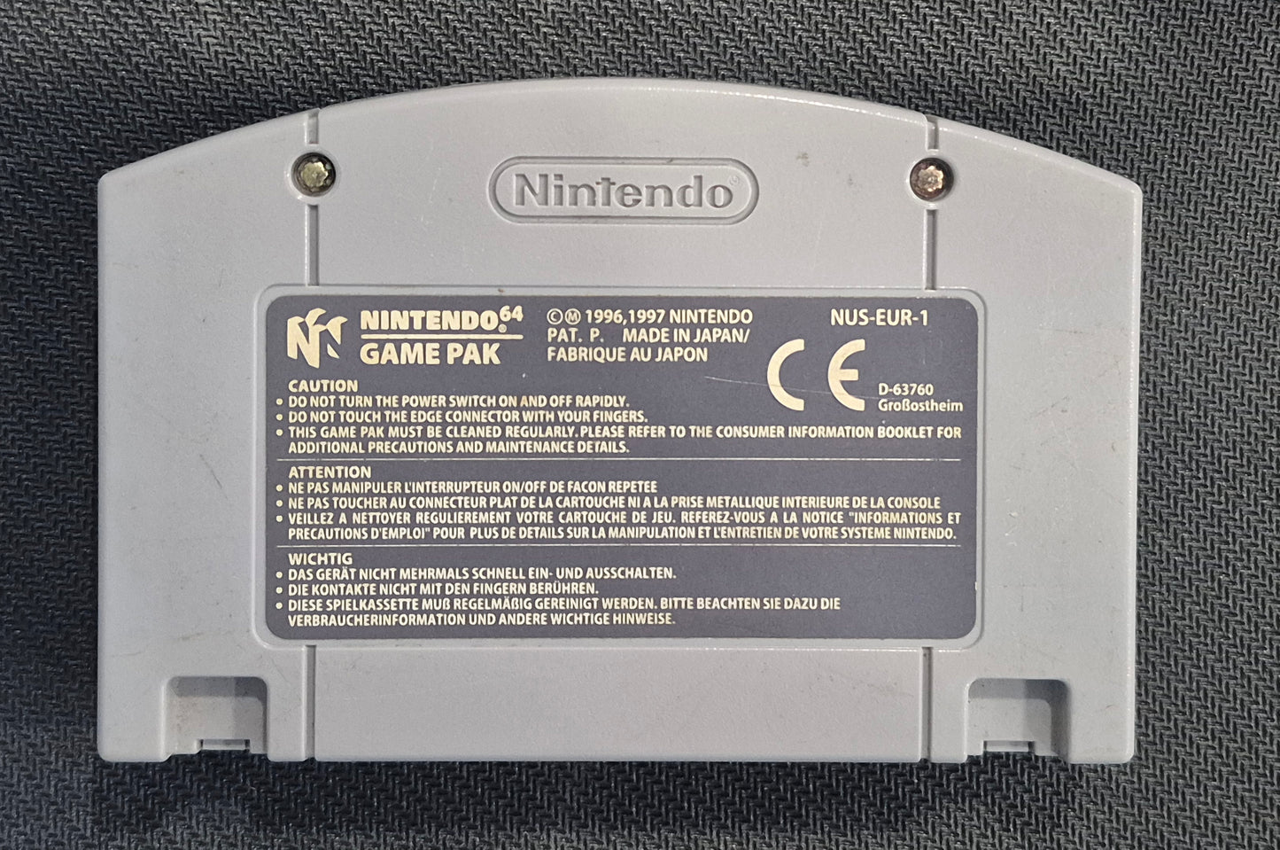 Nintendo N64 Mario Party 2 Cart,Cleaned and Tested AUS PAL