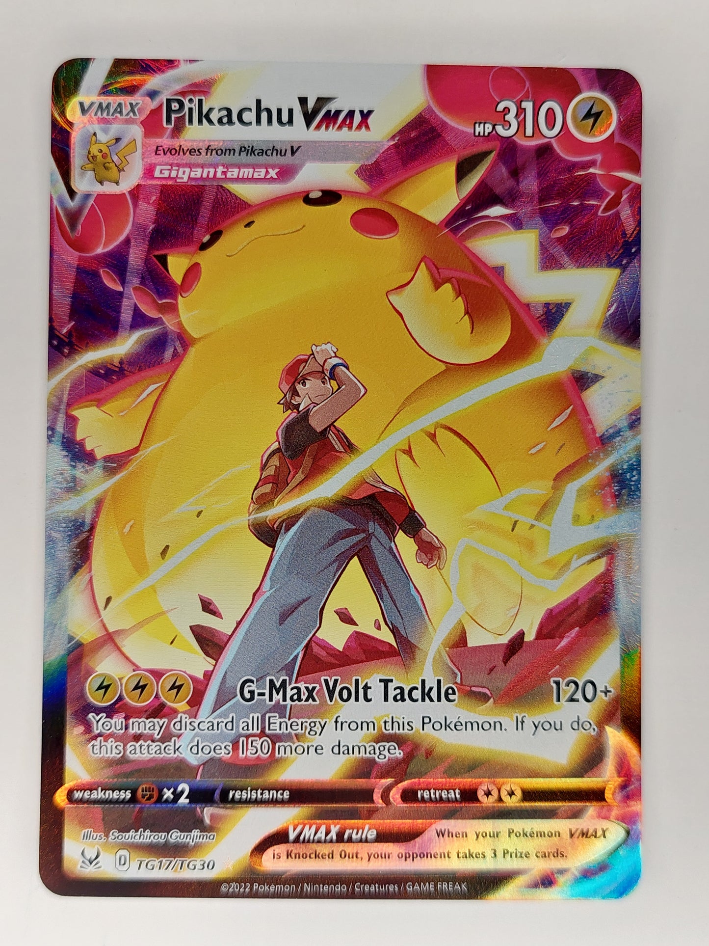 2022 Pokemon Pikachu Vmax Alternate Art Lost Origin TG17/TG30