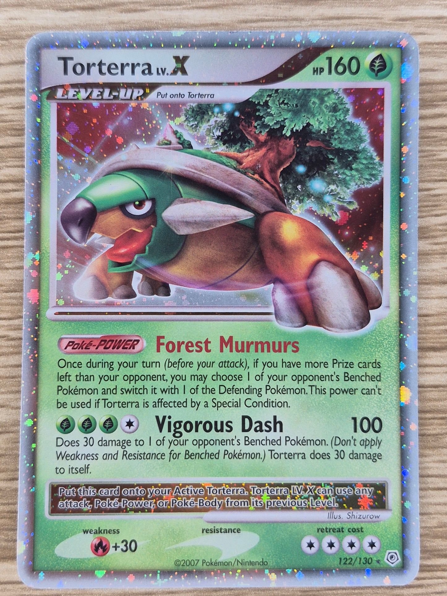 Pokémon TCG Torterra LV.X Diamond & Pearl 122/130 Holo Rare Holo LV.X LP