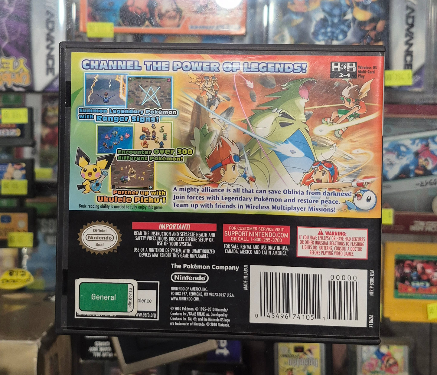 Pokemon Ranger: Guardian Signs (Nintendo DS, 2010)Tested USA C.I.B