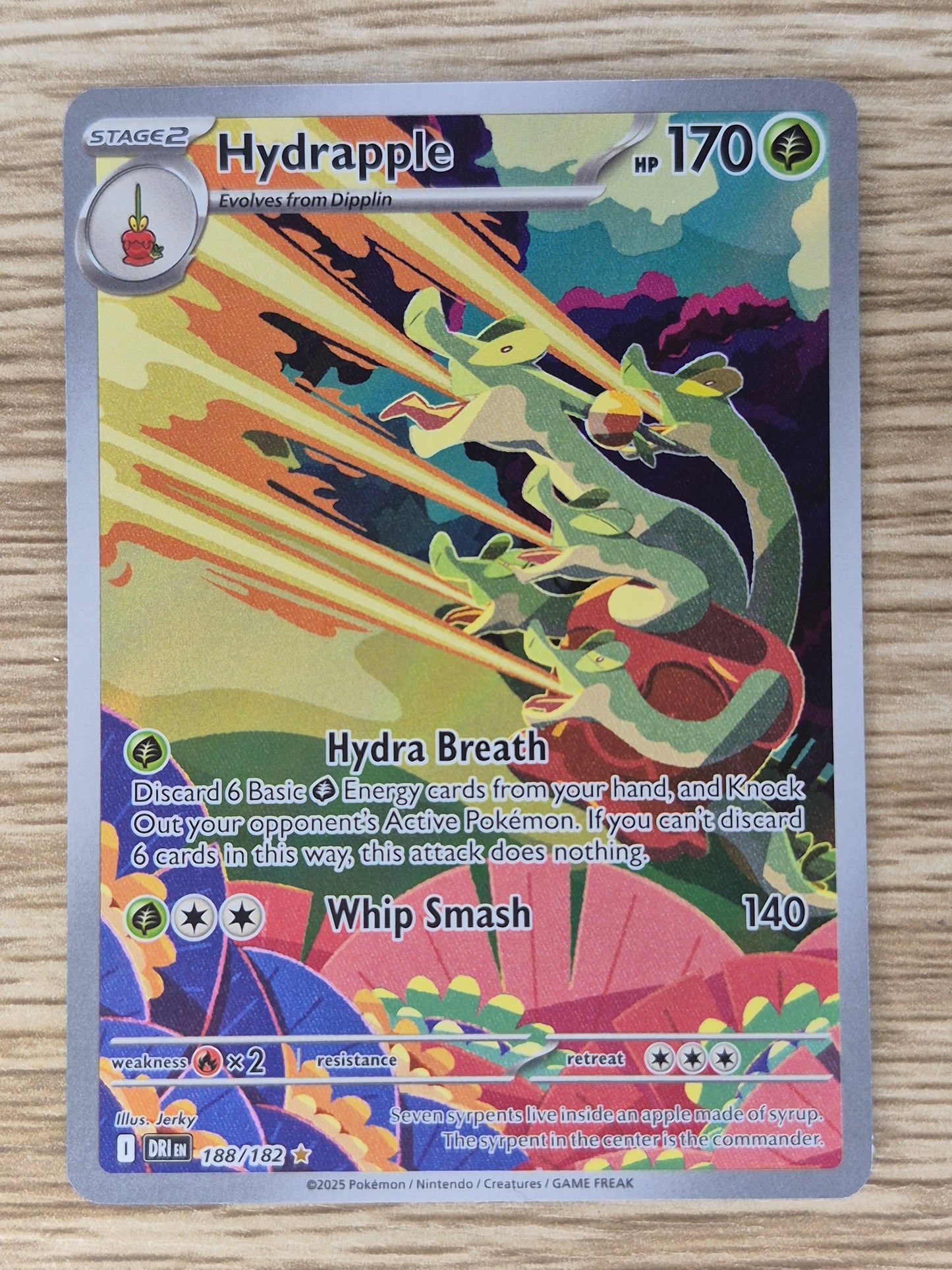 Pokemon TCG Hydrapple 188/182 Illustration Rare Destined Rivals
